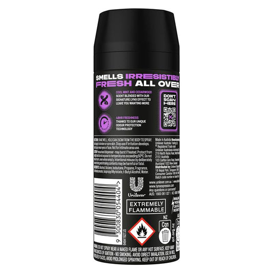 Lynx Black Night Deodorant Spray for Men, 165ml - 48h Odor Protection – view 2