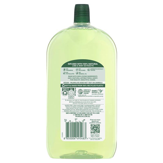 Palmolive Foaming Antibacterial Hand Wash Lime & Mint Refill - 1L - Auzzi Store
