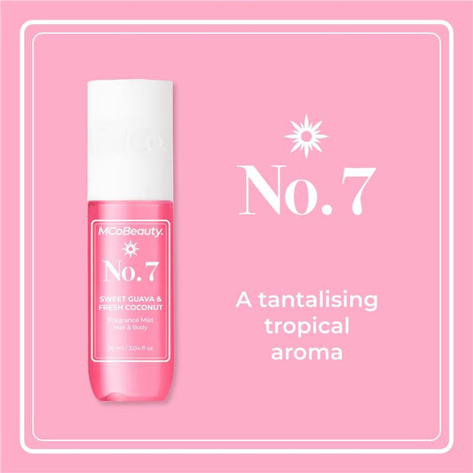 MCoBeauty Sweet Guava & Fresh Coconut No.7 Fragrance Hair & Body Mist 90ml