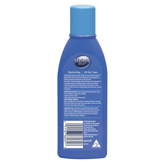 Selsun Blue Anti Dandruff Shampoo Replenishing 200mL - Control Dandruff Effectively-Auzzi Store