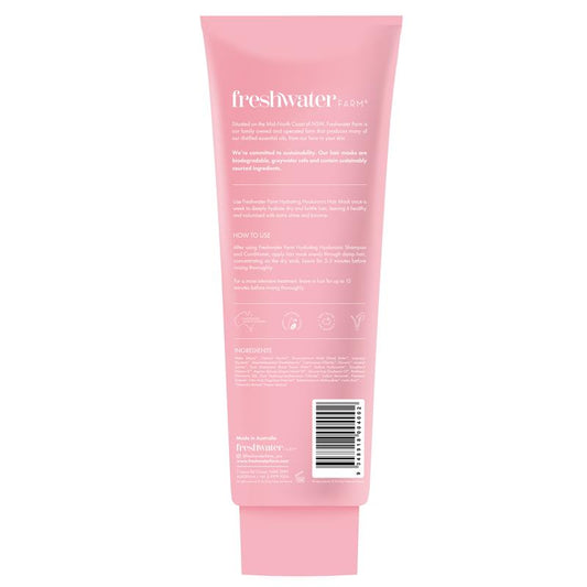 Freshwater Farm Hydrating Hyaluronic Hair Mask with Rosewater - 240ml