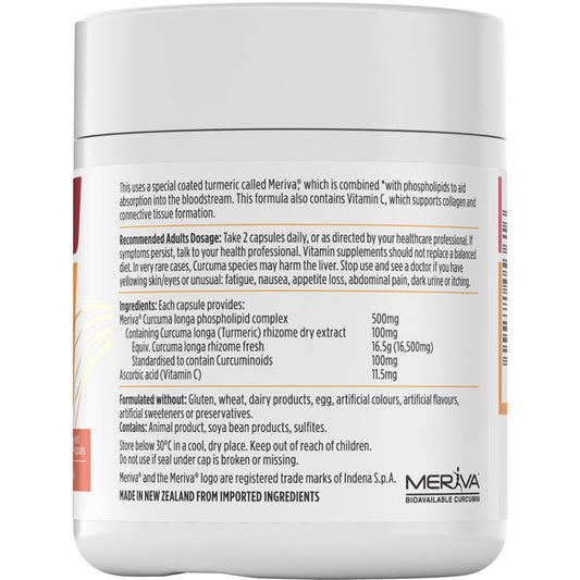Nutra-Life Bio-Curcumin Turmeric with Meriva® & Vitamin C – 60 Capsules – view 2