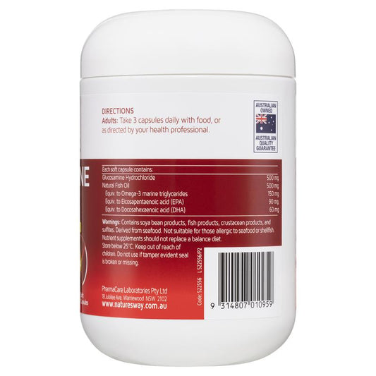 Nature's Way Glucosamine & Fish Oil, 200 Soft Capsules, Joint Support – view 2