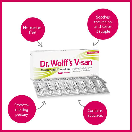 Dr Wolff V-San Hormone-Free Moisturizing & Fragrance-Free Pessary 16ct – view 2