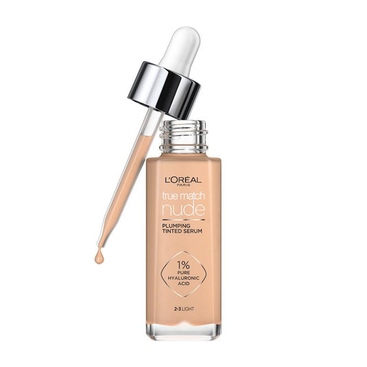 L'Oreal Paris True Match Nude Plumping Tinted Serum Foundation Light 2-3 – view 2