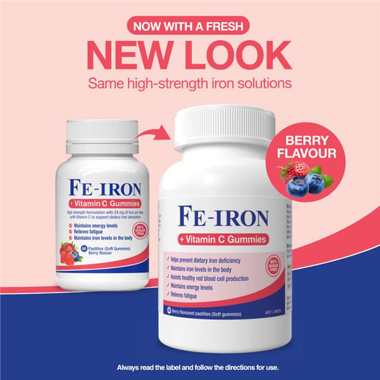 Fefol Fe-Iron & Vitamin C Gummies, 60 Count – High Strength Supplement – view 2 - Auzzistore