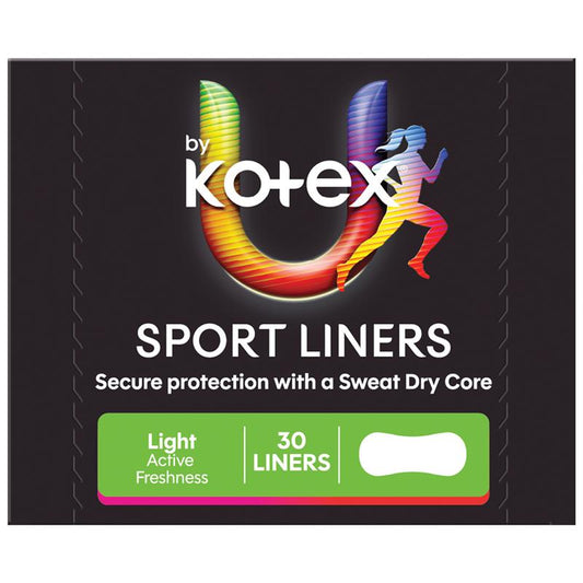 U by Kotex Sport Liners, 30-Liners, Sweat-Dry Core & Breathable – view 2 - Auzzistore
