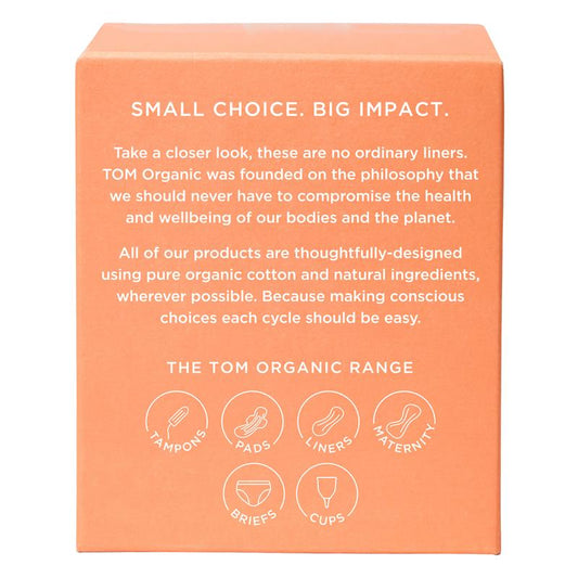 TOM Organic Ultra Thin Liners, 26 Lners, Hypoallergenic & Biodegradable – view 2