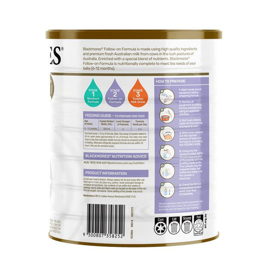 Blackmores Follow On Formula 900g - Nutritional Support for Babies 6-12 Months-Auzzi Store