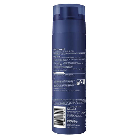NIVEA MEN Protect & Care Moisturising Shave Gel with Aloe Vera, 200ml – view 2