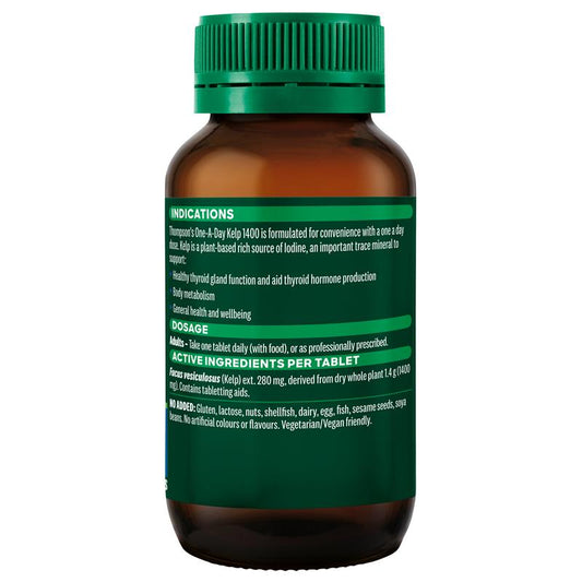 Thompson's One-A-Day Kelp 1400mg – 120 Tablets for Thyroid & Metabolism – view 2