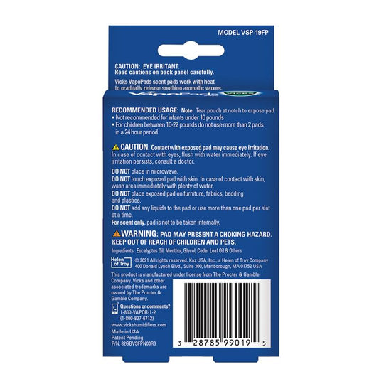 Vicks VapoPads Refills Family Pack - 12 Scent Pads for Ultimate Comfort – view 2 - Auzzistore