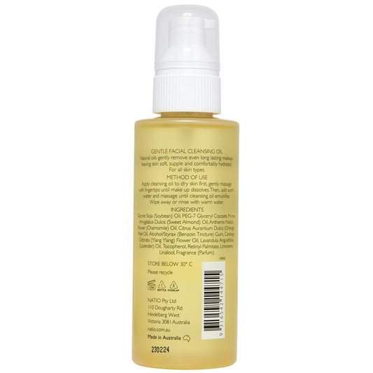 Natio Gentle Facial Cleansing Oil - 125ml for Effortless Makeup Removal