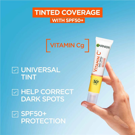 Garnier Vitamin C Glow Daily Tinted Eventone Fluid SPF 50+ - 40ml