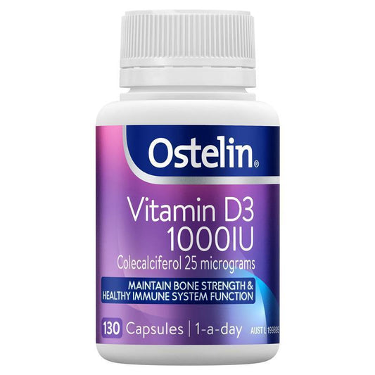 Ostelin Vitamin D3 1000IU Capsules, 130 Count – Bone & Immune Support – view 2