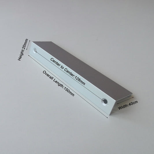 Aluminum Kitchen Cabinet Bar Handles Drawer Handle Pull white hole to hole 128mm | Auzzi Store