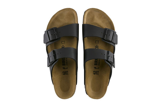 Birkenstock Unisex Arizona Birko-Flor Narrow-Fit Sandal - Black – view 2 - Auzzistore