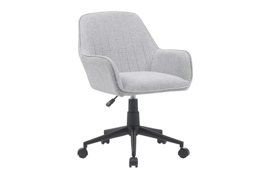 Ovela Milly Fabric Office Chair (Grey/Black) - Auzzistore