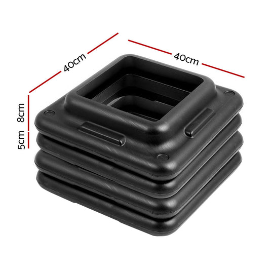Everfit Set of 4 Aerobic Step Risers Exercise Stepper Workout Gym Fitness Bench Platform | Auzzi Store