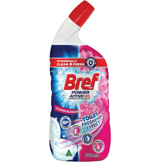Bref Power Active Gel Flowers Toilet Cleaner 700ml - Long-Lasting Freshness