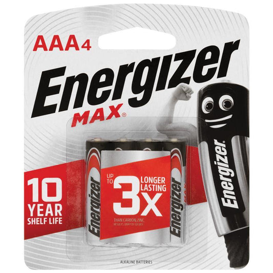Energizer Max AAA Batteries 4 Pack - Compact Power for Your Devices-Auzzi Store