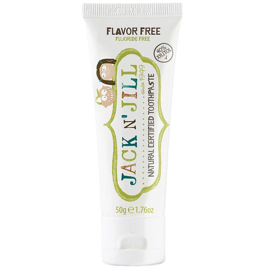 Jack N Jill Flavor-Free Natural Toothpaste 50g - Safe & Effective for Kids-Auzzi Store