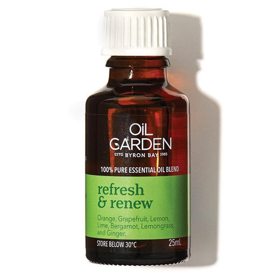 Oil Garden Refresh & Renew Essential Oil Blend 25ml - Uplift Your Mind and Body-Auzzi Store