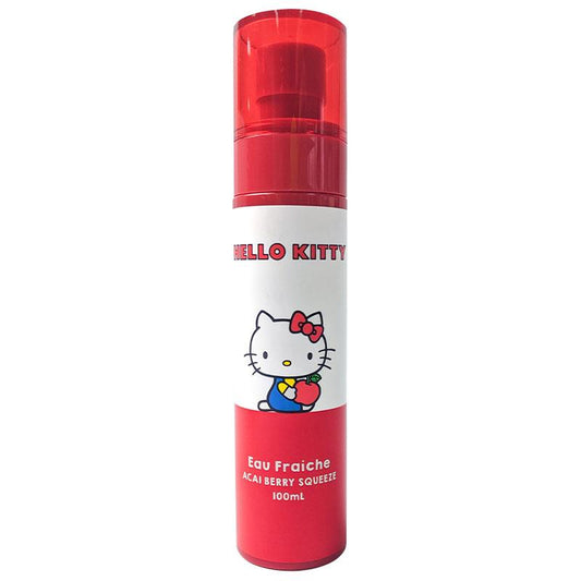 Hello Kitty Eau Fraiche Acai Berry Squeeze 100ml - Refreshing Body Spray - Auzzistore