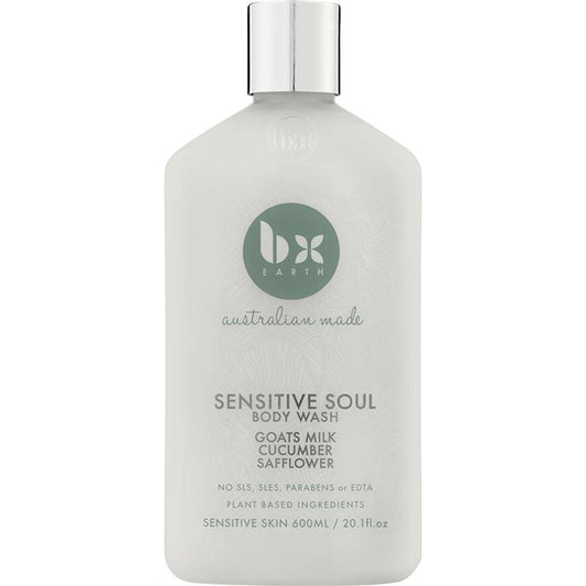 BX Earth Sensitive Soul Body Wash 600ml with Goats Milk, Cucumber & Safflower Oil - Auzzistore