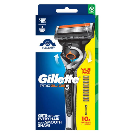 Gillette Proglide Manual Razor with 10 Blades - Precision and Comfort-Auzzi Store