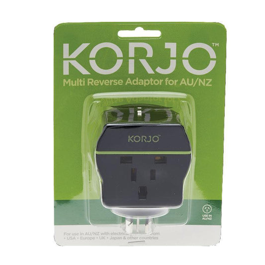 Korjo Multi Reverse Worldwide Adaptor to Australia - Versatile & Convenient-Auzzi Store