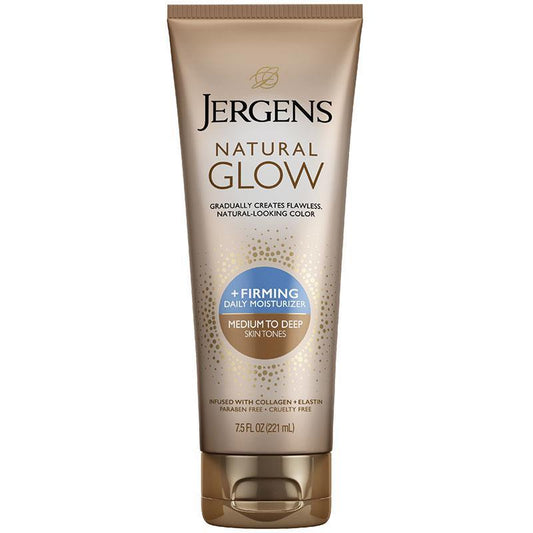 Jergens Natural Glow Skin Firming Moisturiser for Medium to Deep Skin Tones - 221ml - Auzzi Store