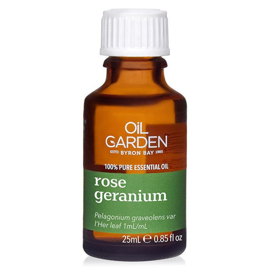 Oil Garden Rose Geranium Essential Oil 25ml - Refreshing and Calming Aroma-Auzzi Store