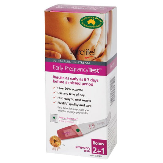 Forelife Ultra+ Early Pregnancy In-Stream 3 Test - Detect Pregnancy Early - Auzzi Store