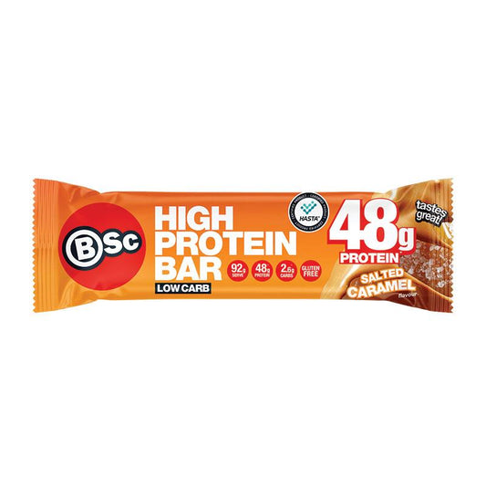 BSc High Protein Low Carb Bar - Salted Caramel 92g - Sweet & Savory Nutrition-Auzzi Store