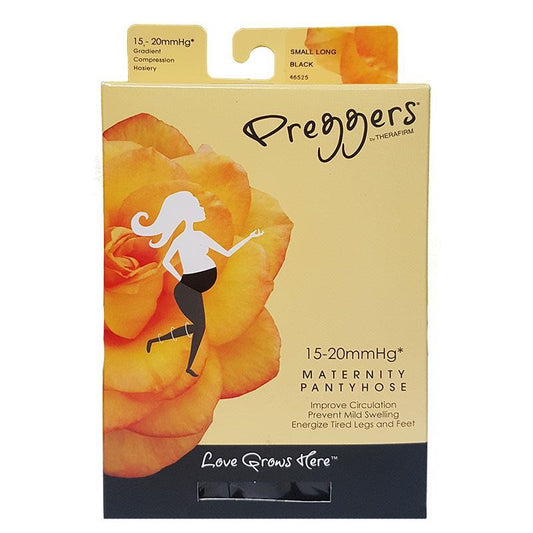 Preggers Maternity Pantyhose Black Small 15-20mmHg - Comfort & Support - Auzzi Store