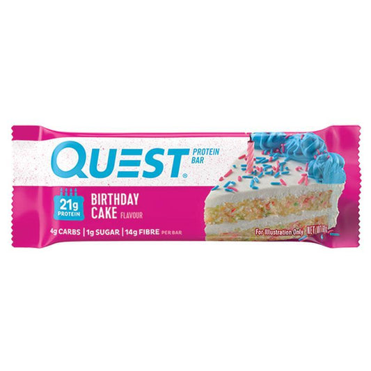 Quest Protein Bar - Birthday Cake Flavor (60g) - The Ultimate Protein Snack - Auzzi Store