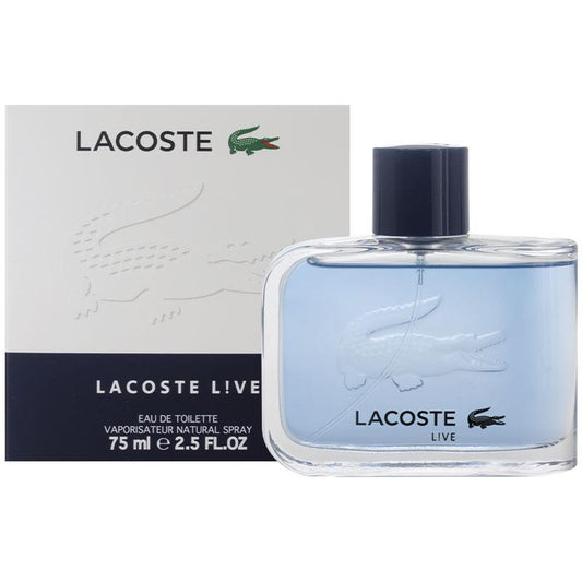 Lacoste L!ve Male Eau De Toilette 75ml - Fresh and Vibrant Fragrance - Auzzistore