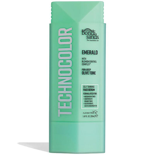 Bondi Sands Technocolor Emerald Self Tanning Face Serum 50ml - Olive-Toned Glow