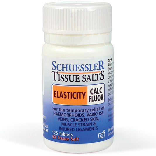 Calc Fluor Tissue Salt Tablets - 125 Count for Elasticity Support