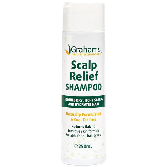 Grahams Scalp Relief Shampoo 250ml - Hydrating Formula for Flaky Scalps