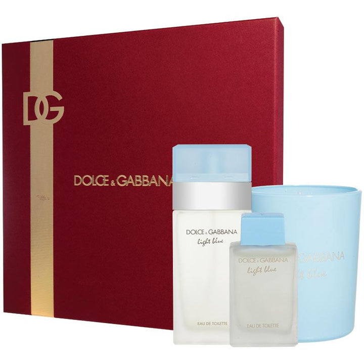 Dolce & Gabbana Light Blue for Women 50ml & Travel Spray Set - Summer Essence - Auzzistore