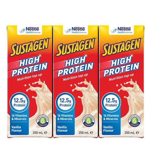 Sustagen Ready to Drink Multipack Vanilla 3 x 250ml - Nutritional Boost-Auzzi Store