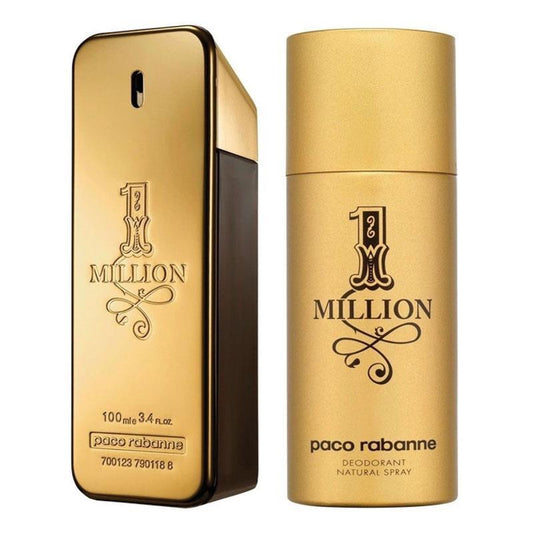 Paco Rabanne Rabanne 1 Million Eau de Toilette 100ml & Deodorant Spray 2 Piece Set - Auzzistore
