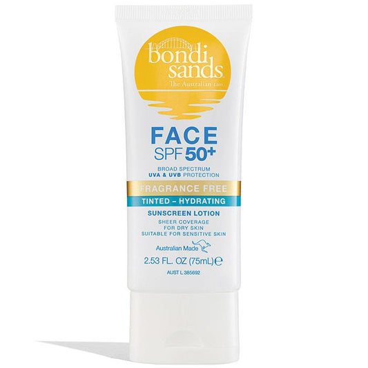 Bondi Sands SPF 50+ Hydrating Tinted Face Lotion 75ml - Fragrance Free