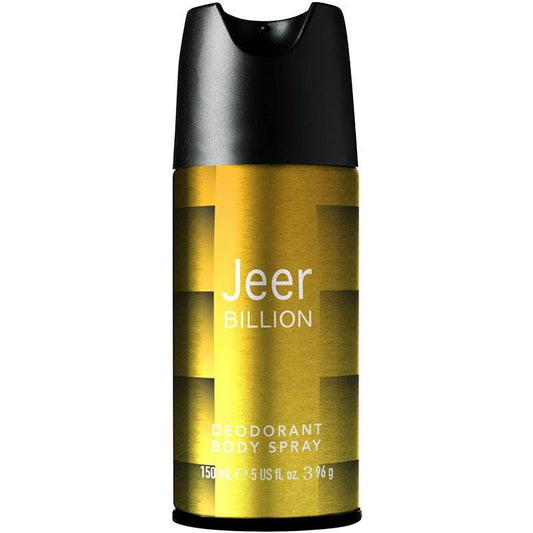 Jeer Billion Deodorant Body Spray 150ml - Fresh Woody and Spicy Fragrance