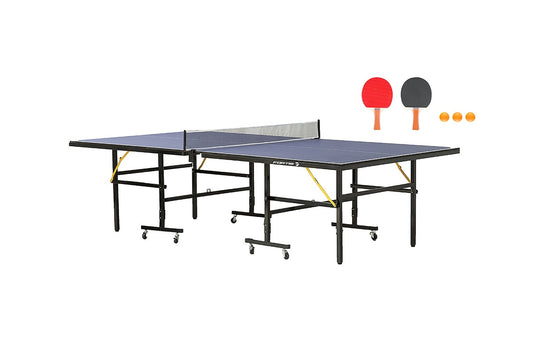 Fortis Full Sized Foldable Indoor Table Tennis Table with Accessories