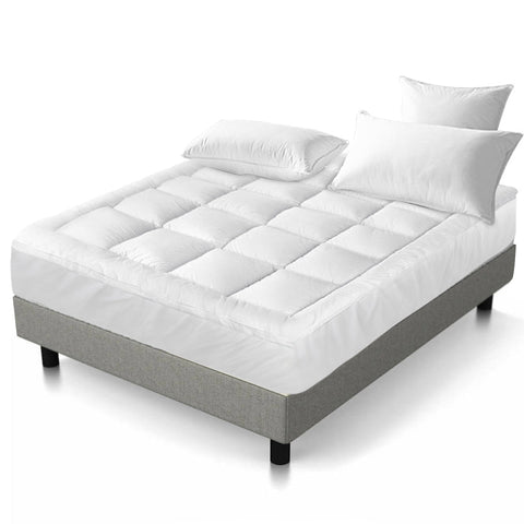 Giselle King Single Mattress Topper Bamboo Fibre Pillowtop Protector | Auzzi Store