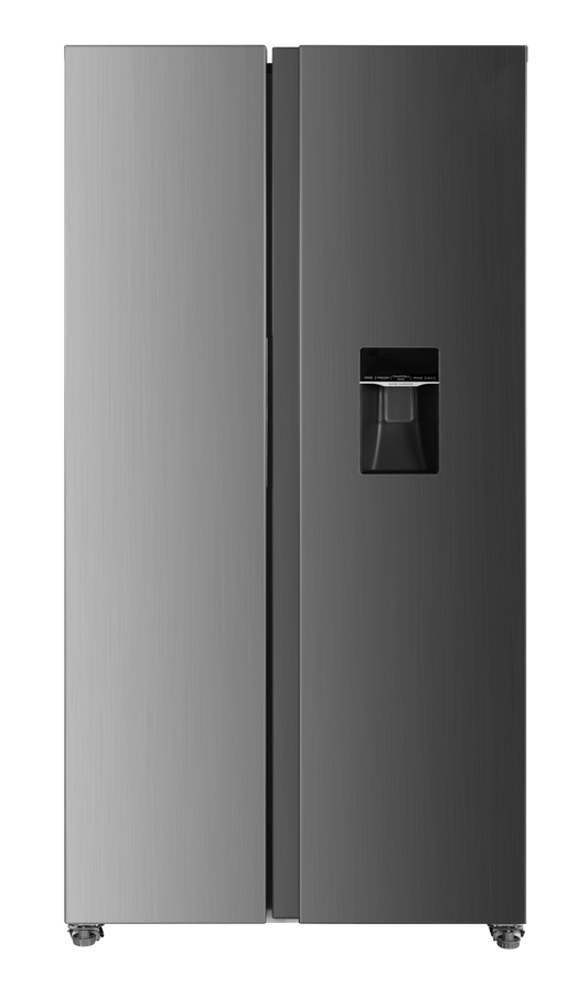 Kogan 592L Side by Side Fridge with Water Dispenser (Stainless Steel)