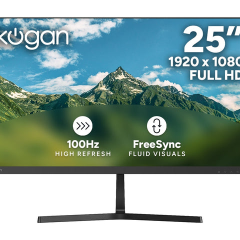 Kogan 25" Full HD 100Hz Frameless FreeSync Monitor - 1920 x 1080 - Auzzistore